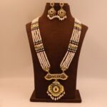 Multi Color Pendant Rani Har Pearl Necklace - Image 2
