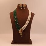 Emerald Rani Har Pearl Necklace Set - Image 2