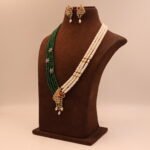 Emerald Rani Har Pearl Necklace Set - Image 3
