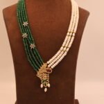Emerald Rani Har Pearl Necklace Set - Image 5