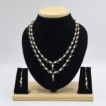 Black Onex Oval Pearl Tar Mala - Image 2
