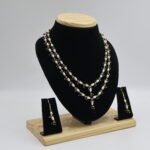 Black Onex Oval Pearl Tar Mala - Image 4