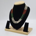 Coral & Emerald Pearl Tar Mala - Image 3