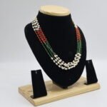 Coral & Emerald Pearl Tar Mala - Image 4