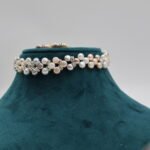Zig Zag Button Pearl Necklace - Image 2