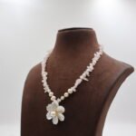 Pink Stones Pearl Necklace - Image 3