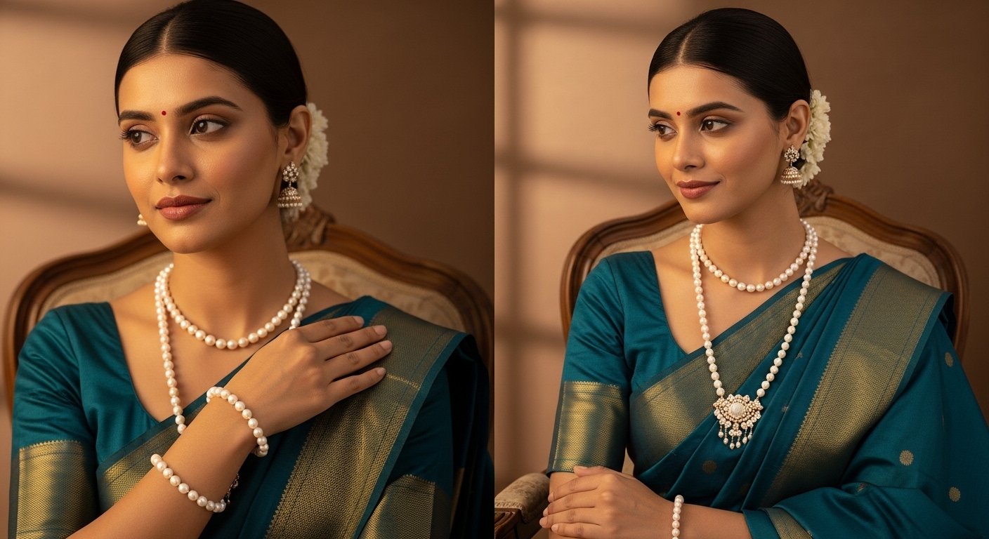 pearl and necklace set