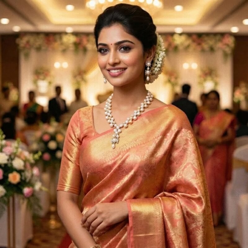 Handcrafted simple pearl necklace Siddheshwar Pearls Hyderabad
