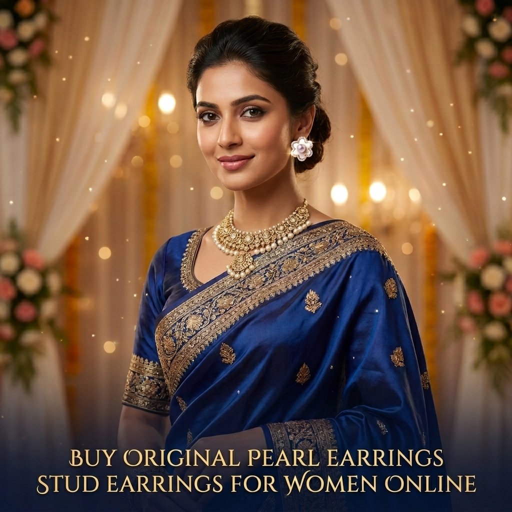 Buy Silver Pearl Earrings For Women Online